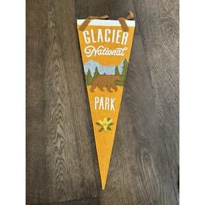 Yoho & Co Glacier National Park Felt Pennant